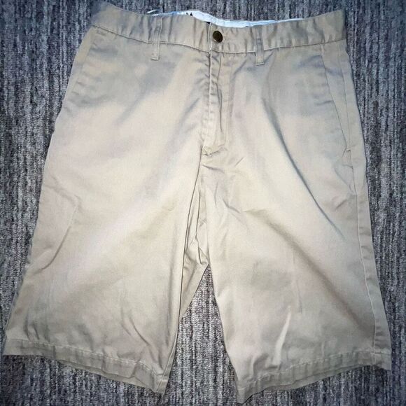 Volcom Stone Men’s‎ 32 Corpo Class Chino Skater Shorts Tan Khaki Frickin Modern - Picture 1 of 7